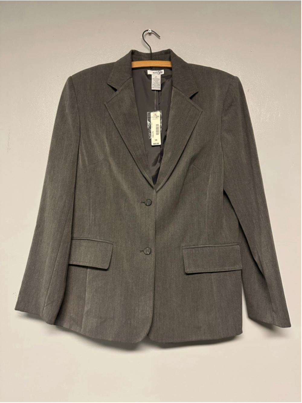 East 5th Grey Blazer Jacket Women’s Size 14 Business Formal Office Career
